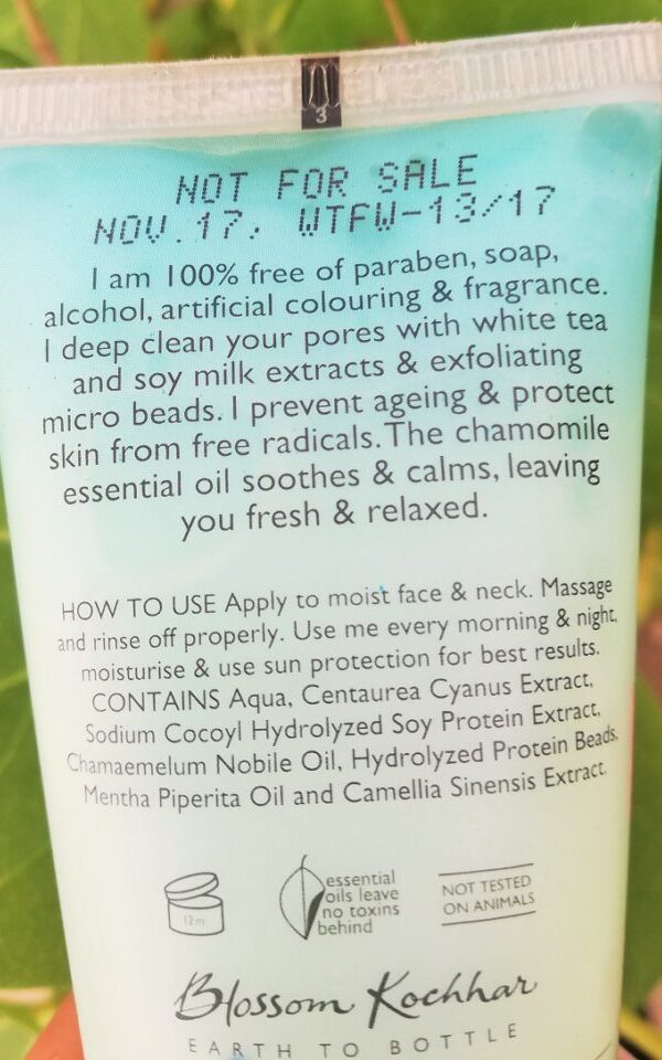 Aroma Magic White Tea And Chamomile Face Wash ingredients