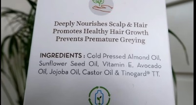 Mamaearth Almond Hair Oil ingredients