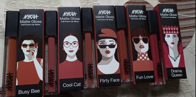 Nykaa 8hour Lasting Full Cover Matte Gloss Review