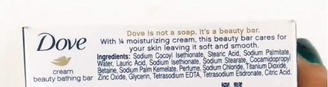 Dove Cream Beauty Bathing Bar ingredients